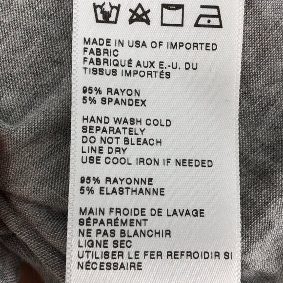 Urban Outfitters Cooperative Light  Gray Flowy Mockneck Short sleeve T-shirt S - Picture 11 of 13